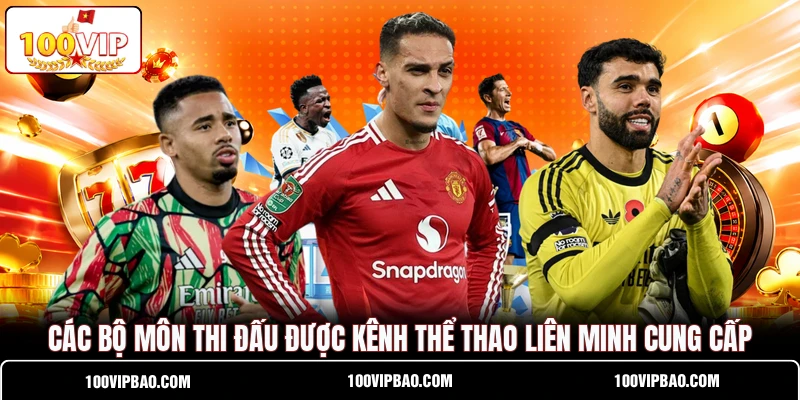 Các bộ môn thi đấu được kênh thể thao liên minh cung cấp Các bộ môn thi đấu được kênh thể thao liên minh cung cấp