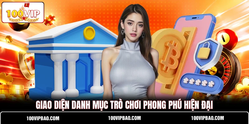 Giao diện danh mục trò chơi phong phú hiện đại