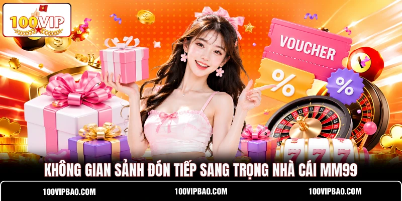 Không gian sảnh đón tiếp sang trọng nhà cái MM99