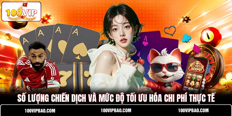 Số lượng chiến dịch và mức độ tối ưu hóa chi phí thực tế